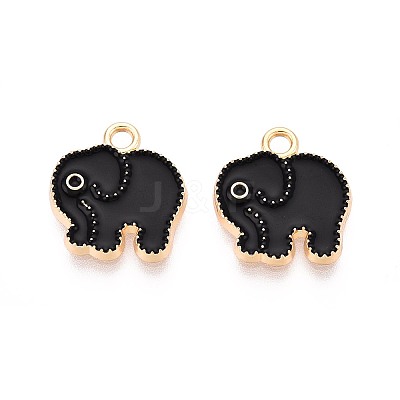 Alloy Enamel Charms PALLOY-T092-31G-01-1