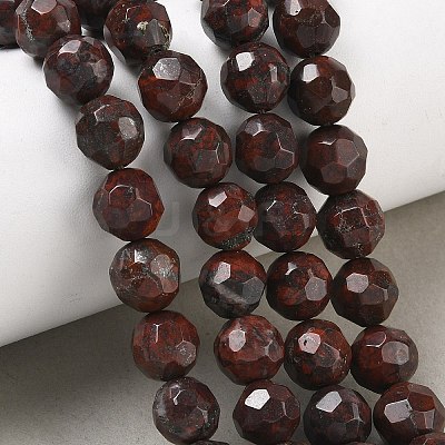 Natural Brecciated Jasper  Beads Strands GG-CBA12F1-A03-10MM-1
