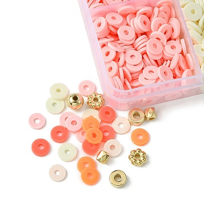 DIY Heishi Polymer Clay Beads Jewelry Making Finding Kit DIY-FS0005-94C-1
