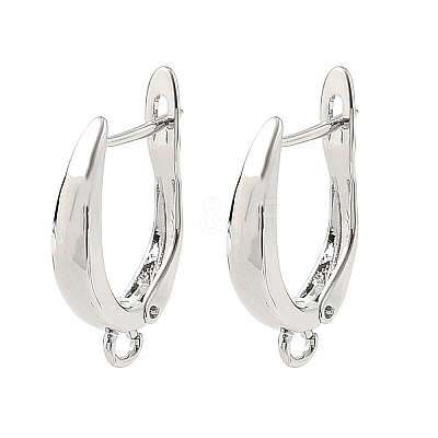 SHEGRACE Brass Hoop Earring Findings XGRQ79250-943P-1