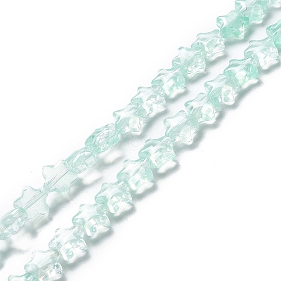 Transparent Glass Beads Strand X1-GLAA-F112-02E-1