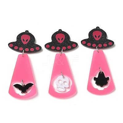 Halloween Opaque Acrylic Big Pendants AC-CBACFA6-02P-1