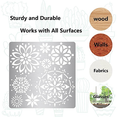 Mandala Stainless Steel Cutting Dies Stencils DIY-WH0238-147-1