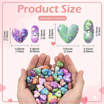 2Bags Opaque Acrylic Beads MACR-YW0004-32A-1