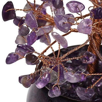 Natural Amethyst Chips Tree of Life Display Decorations GG-CBACC2B-02D-1
