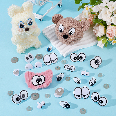 51Sets Plastic Safety Craft Eye DIY-PH0030-23-1