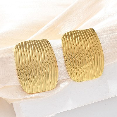 304 Stainless Steel Stud Earrings EJEW-U047-15G-1