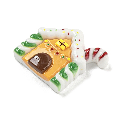 Christmas Opaque Resin Decoden Cabochons RESI-U006-05H-1