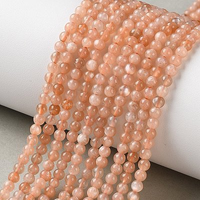 Natural Sunstone Beads Strands G-C284-C02-3mm-02-1