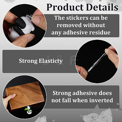 Trapezoid Acrylic Duble Sided Stickers DIY-WH0678-62B-1