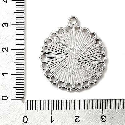 Tibetan Style Pendant Cabochon Settings TIBE-21668-P-RS-1