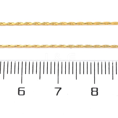 Long-Lasting Plated Brass Boston Link Chain Necklaces X-NJEW-K112-08G-NF-1