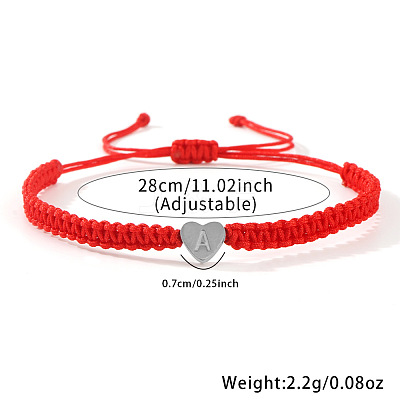 Adjustable 304 Stainless Steel Bead Braided Bead Bracelets for Women RP8696-1-1