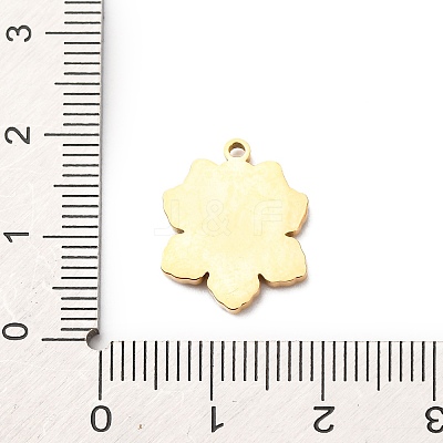 Christmas 304 Stainless Steel Enamel Pendants STAS-B112-02G-11-1