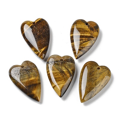 Natural Tiger Eye Pendants G-D087-02D-1