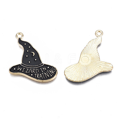Rack Plating Alloy Enamel Pendants X-PALLOY-N164-015-1
