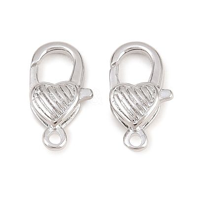 Brass Lobster Claw Clasps KK-H287-08E-P-1