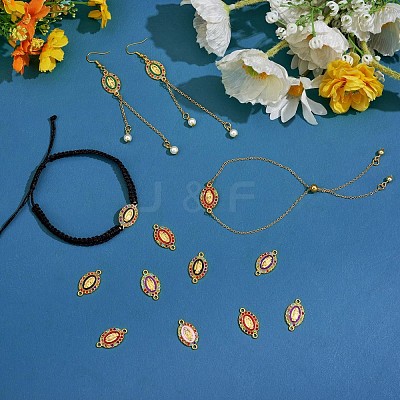 60 Pieces Virgin Mary Charm Connector Our Lady Virgin Mary Link Enamel Metal Charm Pendant JX329A-1