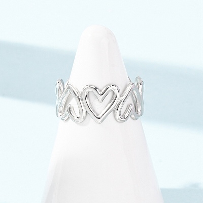 304 Stainless Steel Cuff Open Rings for Women SA-CBA4160-30P-1