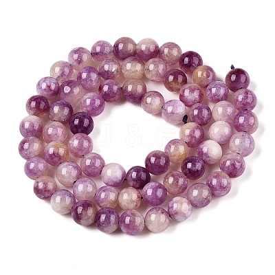 Dyed Natural White Jade Beads Strands G-T138-6mm-210-7-1