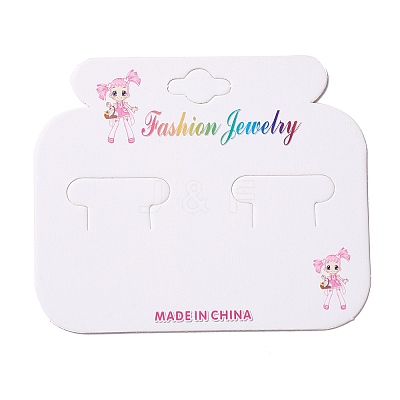 Paper Jewelry Display Cards for Hair Clip CDIS-F005-08-1