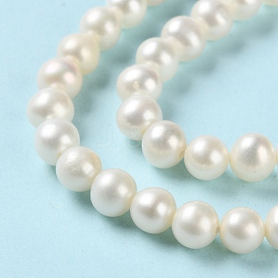Natural Cultured Freshwater Pearl Beads Strands PEAR-E018-75-1