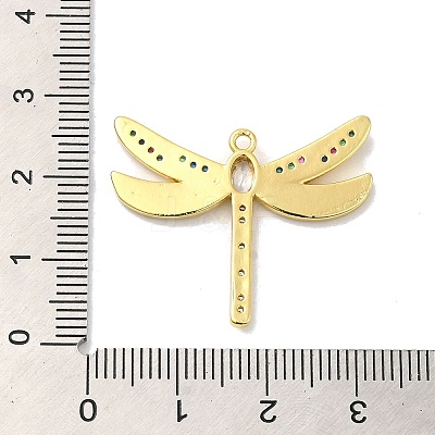 Rack Plating Brass Cubic Zirconia Pendants KK-Q803-03-1