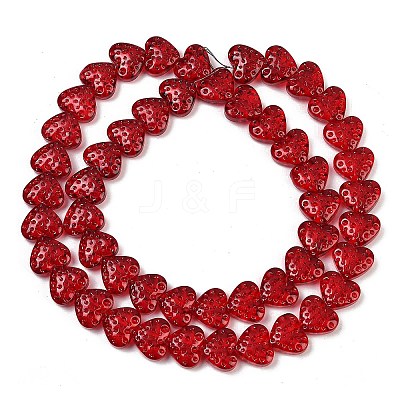 Transparent Glass Beads Strands X-GLAA-H038-01F-1
