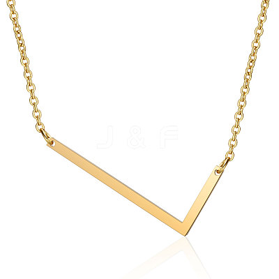 201 Stainless Steel Initial Pendants Necklaces NJEW-S069-JN004D-L-1