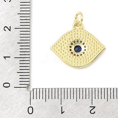 Brass Micro Pave Black Cubic Zirconia & Synthetic Turquoise Pendants CU-CBA6938-01G-02-1