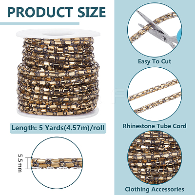 5 Yards PVC & Glass Rope Soft Tube Rope String for Clothing Shoes Accessories FIND-BC0013-25C-1