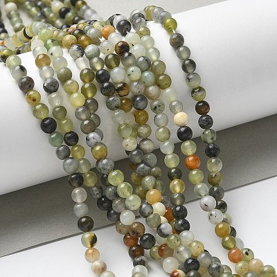 Natural New Jade Beads Strands X-G-F591-16-5MM-1