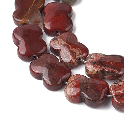 Natural Red Rainbow Jasper Beads Strands G-K359-D06-01-1