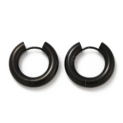 202 Stainless Steel Polishing Hoop Earrings EJEW-M106-02EB-04-1