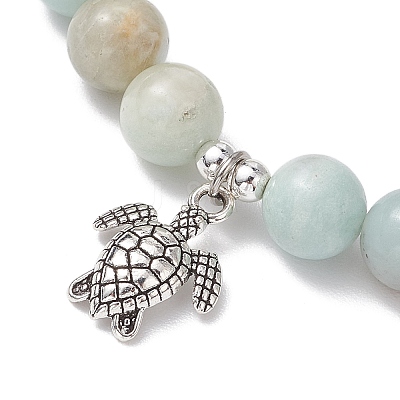 5Pcs Natural Gemstone Beaded Stretch Bracelets for Women BJEW-JB11399-1