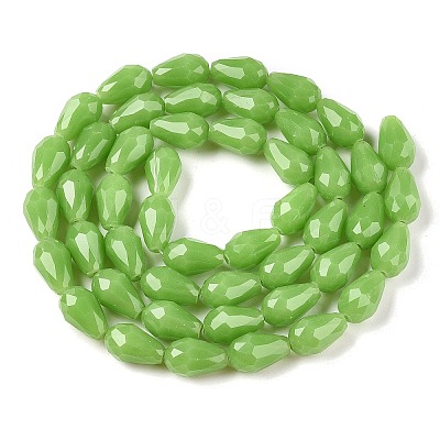Electroplate Imitation Jade Glass Beads Strands EGLA-N013-J10mm-D04-1