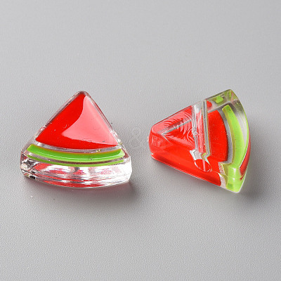 Transparent Enamel Acrylic Beads TACR-S155-001F-1