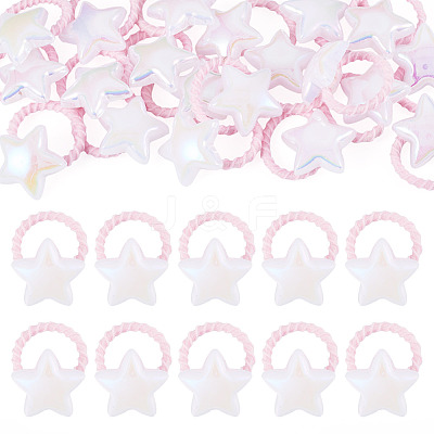 10Pcs Plastic Girls Hair Accessories OHAR-TAC0011-001B-1