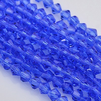 Faceted Bicone Glass Beads Strands EGLA-P017-3mm-10-1