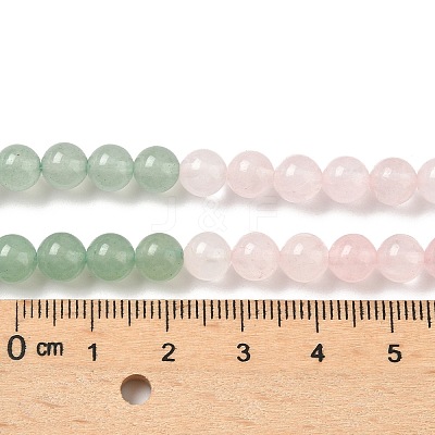 Chakra Natural Yellow Jade & Crystal Quartz & Green Aventurine & Rose Quartz & Carnelian & Sodalite & Amethyst Beads Strands G-NH0002-E03-8mm-1