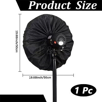 Polyester Wall Mounted Electric Fan Dust Cover AJEW-WH20010-65A-1