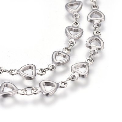Non-Tarnish 3.28 Feet 304 Stainless Steel Link Chains X-STAS-P219-08-1
