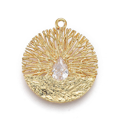 Brass Pendants KK-L177-15G-1