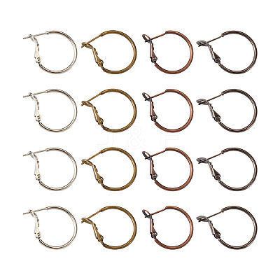 Brass Hoop Earrings KK-CD0001-10-1