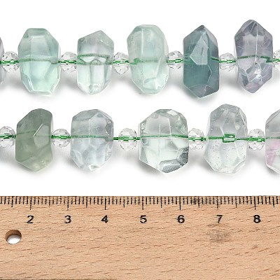 Natural Fluorite Beads Strands GG-CBAC18C-A01-01-1