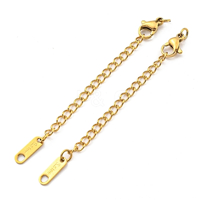 304 Stainless Steel Curb Chain Extender X-STAS-G310-11G-1