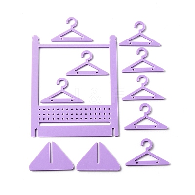 Opaque Acrylic Earring Display Stands EDIS-WH0029-14E-1