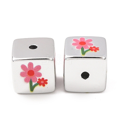 Printed Plating Acrylic Beads AC-CBA655C-17B-1