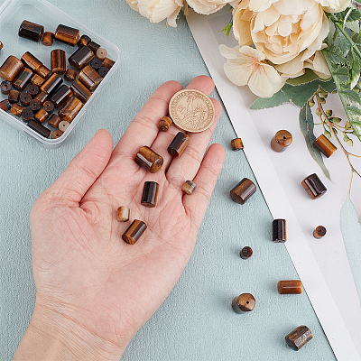 57Pcs 3 Styles Natural Tiger Eye Beads Sets G-WR0001-04-1