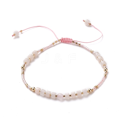 Adjustable Nylon Thread Braided Bead Bracelets BJEW-JB05504-02-1